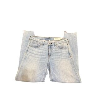 rag & bone Cate Mid-Rise Ankle Skinny Jeans Women's Size 29 Light Wash Raw Hem‎